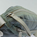 PRADA Shoulder Bag Nylon Light Blue Silver Auth 84645-10