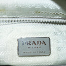 PRADA Shoulder Bag Nylon Light Blue Silver Auth 84645-19