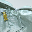 PRADA Shoulder Bag Nylon Light Blue Silver Auth 84645-20