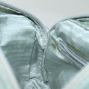 PRADA Shoulder Bag Nylon Light Blue Silver Auth 84645-21