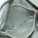 PRADA Shoulder Bag Nylon Light Blue Silver Auth 84645-22