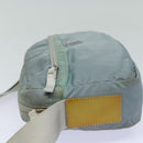 PRADA Shoulder Bag Nylon Light Blue Silver Auth 84645-4