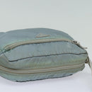PRADA Shoulder Bag Nylon Light Blue Silver Auth 84645-6