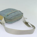 PRADA Shoulder Bag Nylon Light Blue Silver Auth 84645-7