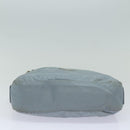 PRADA Shoulder Bag Nylon Light Blue Silver Auth 84645-5