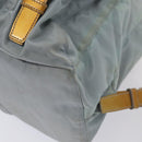 PRADA Backpack Nylon Light Blue Silver Auth 84646-16