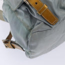 PRADA Backpack Nylon Light Blue Silver Auth 84646-17