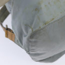 PRADA Backpack Nylon Light Blue Silver Auth 84646-10