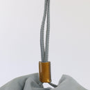 PRADA Backpack Nylon Light Blue Silver Auth 84646-21