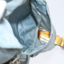 PRADA Backpack Nylon Light Blue Silver Auth 84646-26