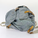 PRADA Backpack Nylon Light Blue Silver Auth 84646-4