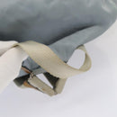 PRADA Backpack Nylon Light Blue Silver Auth 84646-7