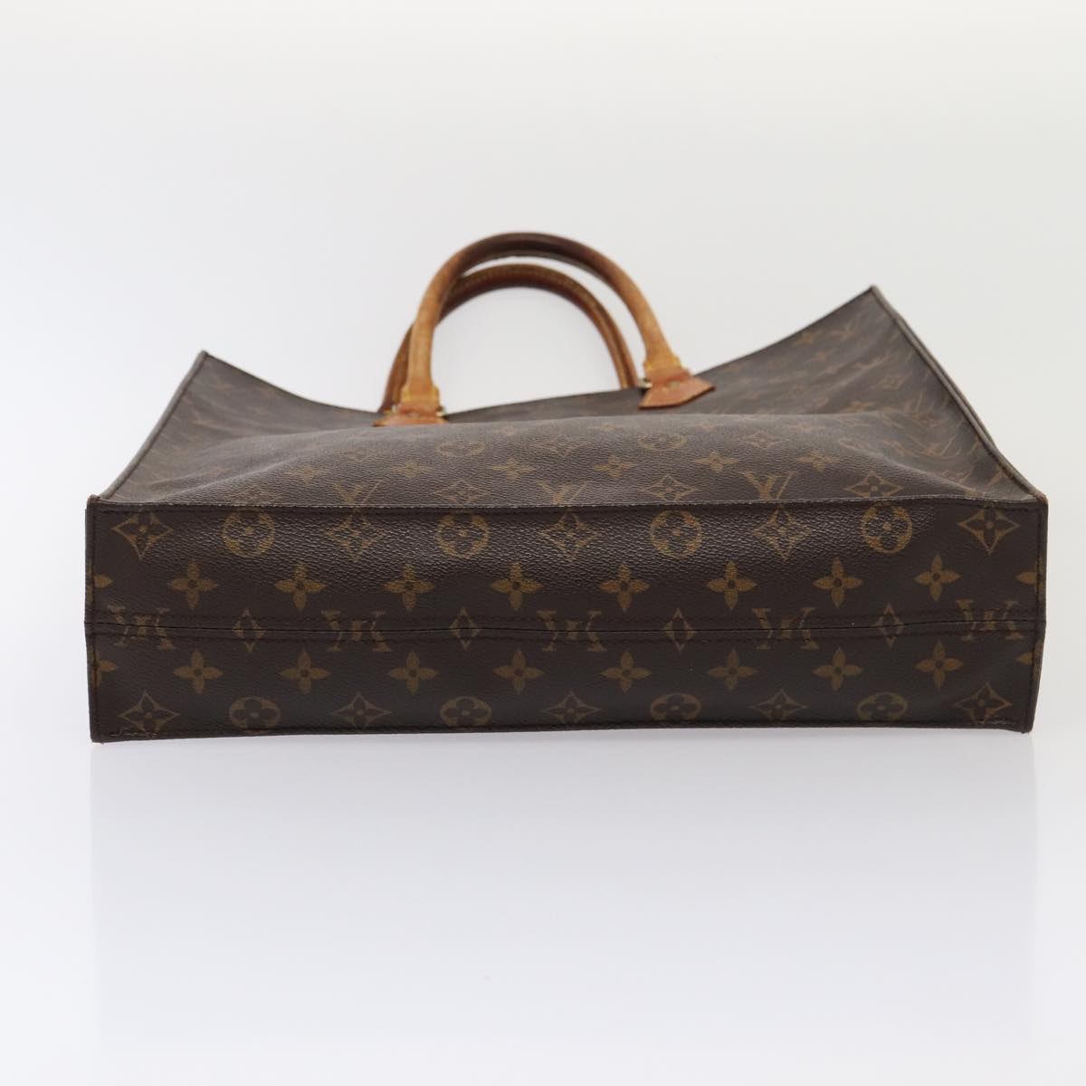 LOUIS VUITTON Monogram Sac Plat Hand Bag M51140 LV Auth 84652