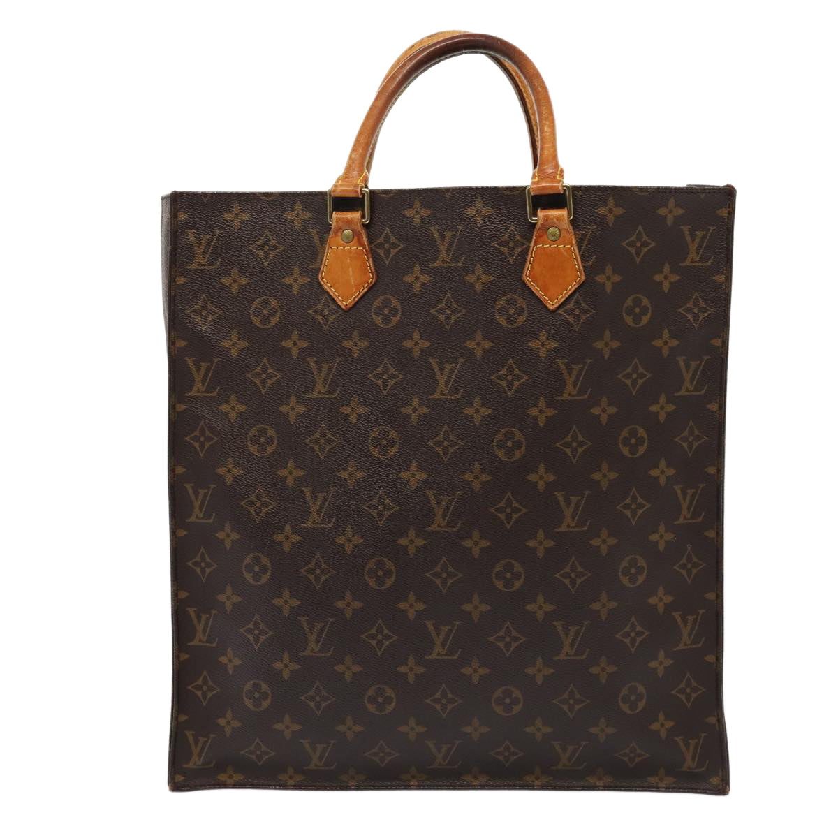 LOUIS VUITTON Monogram Sac Plat Hand Bag M51140 LV Auth 84652 - 0