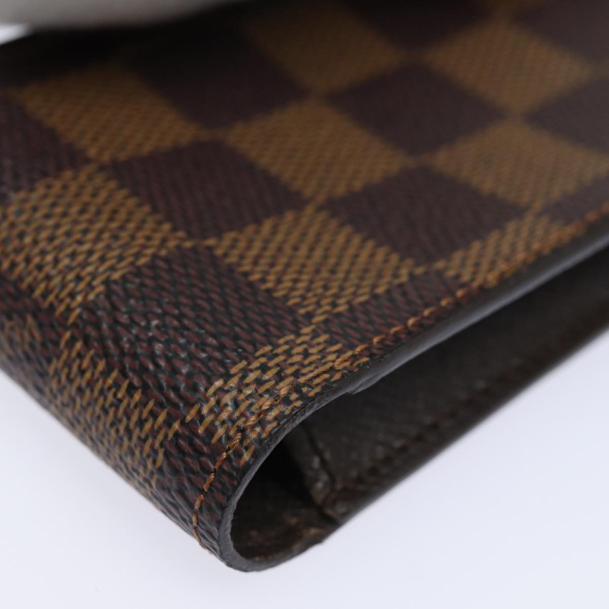 LOUIS VUITTON Damier Ebene Etui Cigarette Case N63024 LV Auth 84662