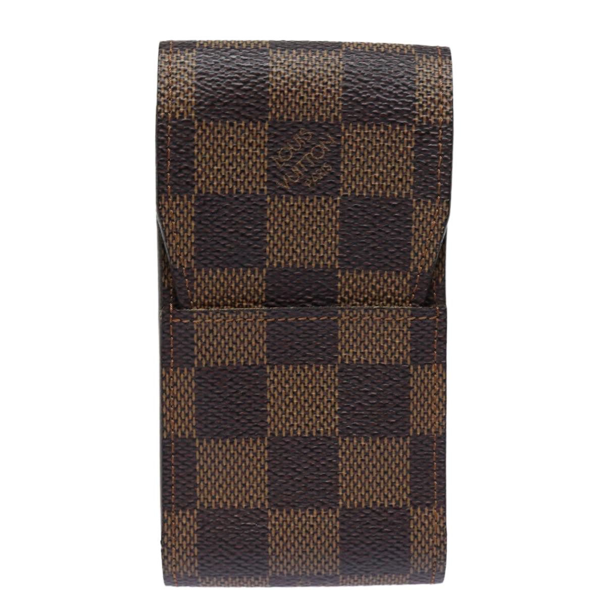 LOUIS VUITTON Damier Ebene Etui Cigarette Case N63024 LV Auth 84662