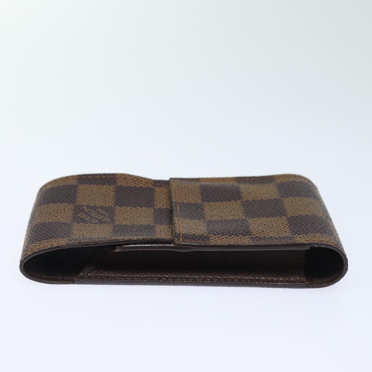 LOUIS VUITTON Damier Ebene Etui Cigarette Case N63024 LV Auth 84662