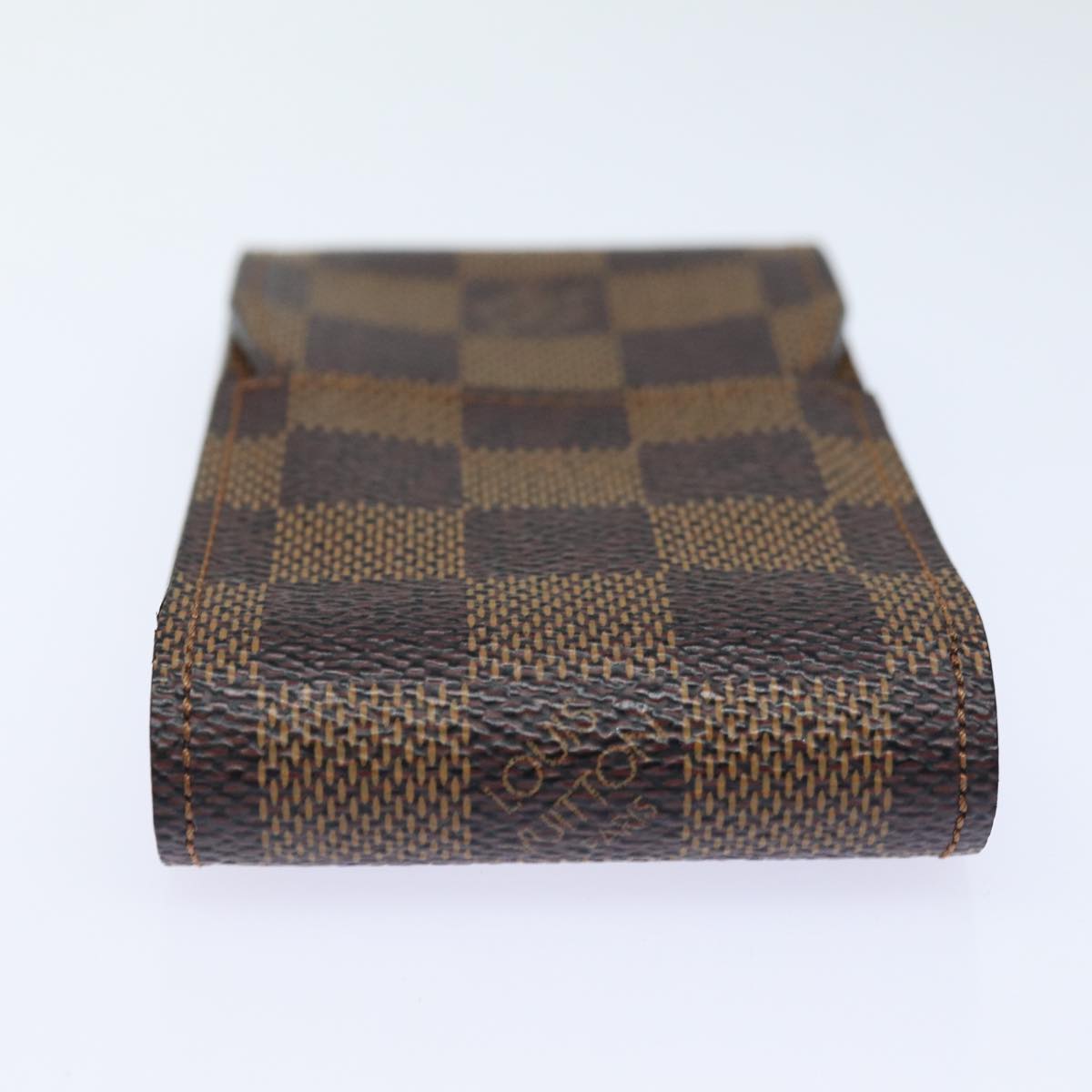 LOUIS VUITTON Damier Ebene Etui Cigarette Case N63024 LV Auth 84662