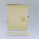 LOUIS VUITTON Vernis Agenda PM Day Planner Cover Perle R21010 LV Auth 84665-12