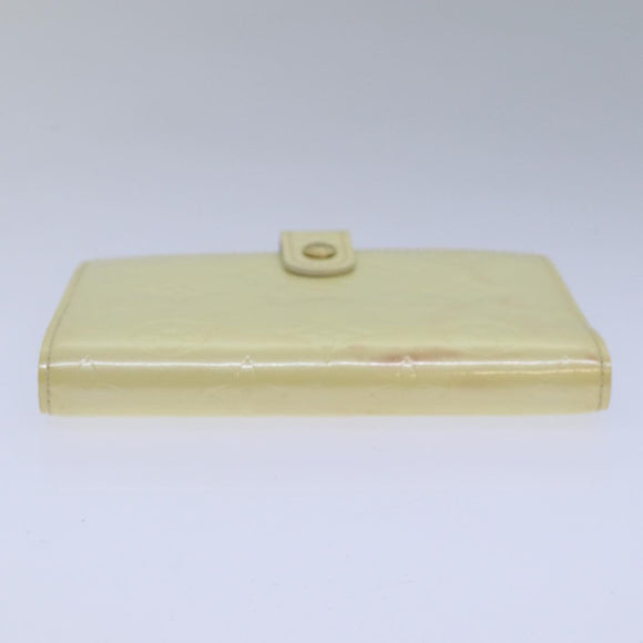 LOUIS VUITTON Vernis Agenda PM Day Planner Cover Perle R21010 LV Auth 84665