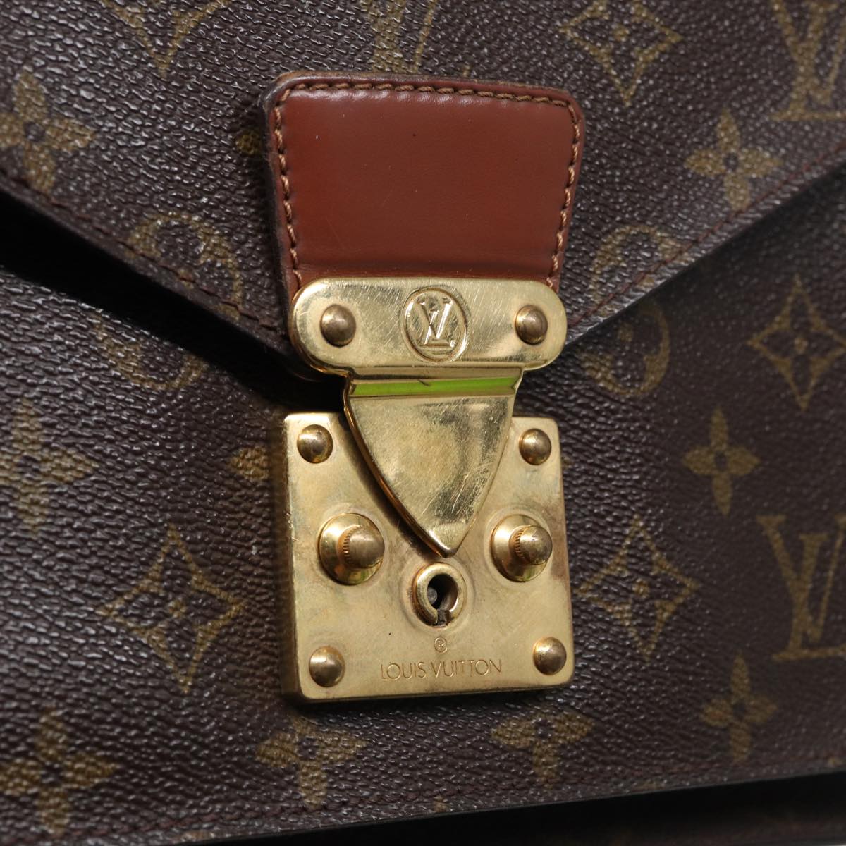 LOUIS VUITTON Monogram Monceau 28 Hand Bag 2way M51185 LV Auth 84669