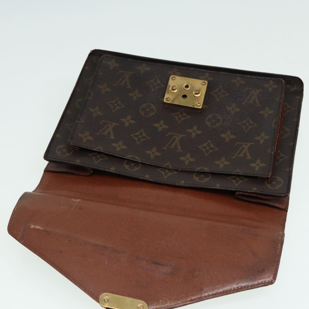 LOUIS VUITTON Monogram Monceau 28 Hand Bag 2way M51185 LV Auth 84669