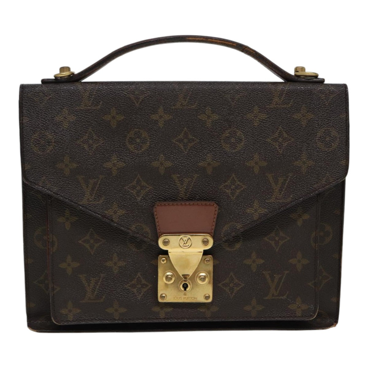 LOUIS VUITTON Monogram Monceau 28 Hand Bag 2way M51185 LV Auth 84669