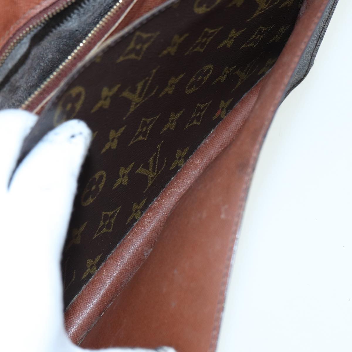 LOUIS VUITTON Monogram Monceau 28 Hand Bag 2way M51185 LV Auth 84669