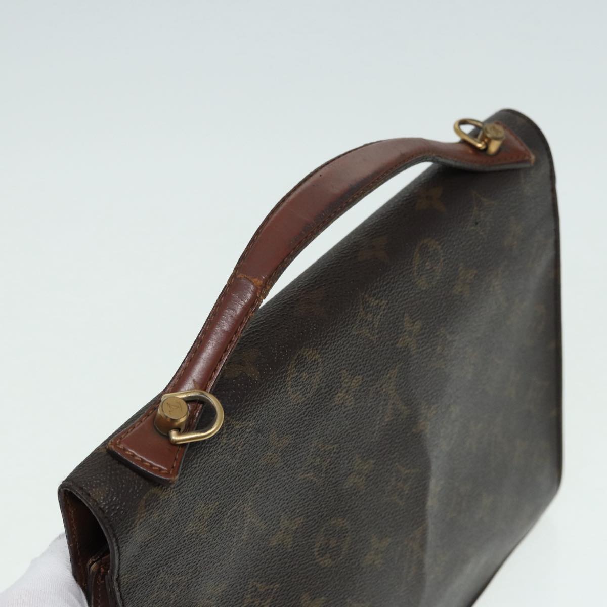 LOUIS VUITTON Monogram Monceau 28 Hand Bag 2way M51185 LV Auth 84669