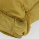 PRADA Tote Bag Nylon Yellow Silver Auth 84670-9