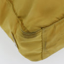 PRADA Tote Bag Nylon Yellow Silver Auth 84670-14