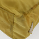 PRADA Tote Bag Nylon Yellow Silver Auth 84670-15