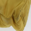 PRADA Tote Bag Nylon Yellow Silver Auth 84670-16