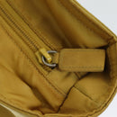 PRADA Tote Bag Nylon Yellow Silver Auth 84670-18