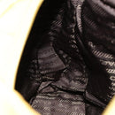 PRADA Tote Bag Nylon Yellow Silver Auth 84670-21