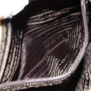 PRADA Tote Bag Nylon Yellow Silver Auth 84670-11