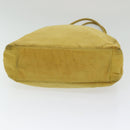 PRADA Tote Bag Nylon Yellow Silver Auth 84670-5