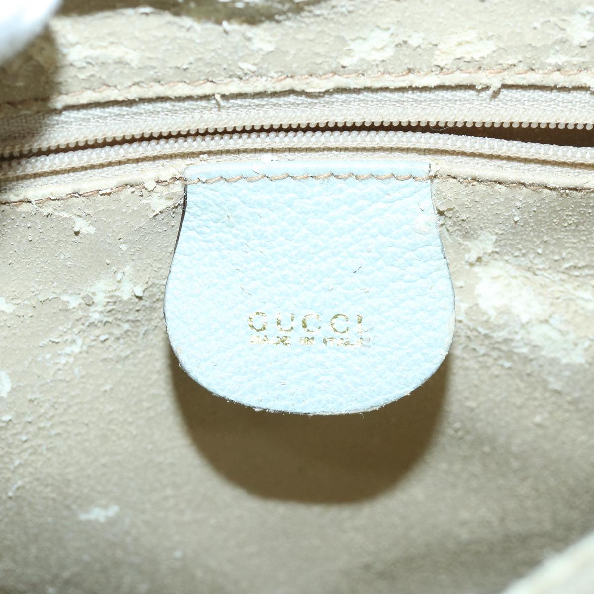 GUCCI Bamboo Hand Bag Suede Light Blue Gold 002 123 0260 Auth 84671