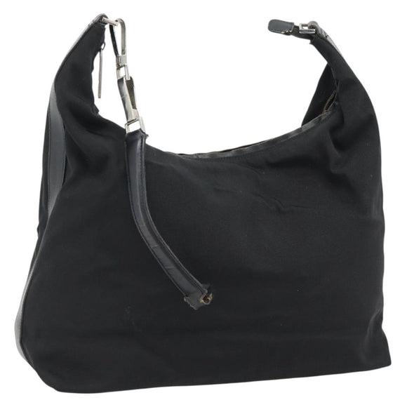 GUCCI Schoudertas Canvas Zwart Zilver 001 2113 1955 Auth 84672