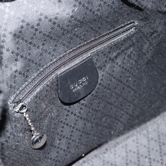 GUCCI Schoudertas Canvas Zwart Zilver 001 2113 1955 Auth 84672