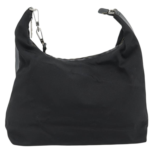 GUCCI Schoudertas Canvas Zwart Zilver 001 2113 1955 Auth 84672
