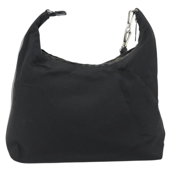 GUCCI Schoudertas Canvas Zwart Zilver 001 2113 1955 Auth 84672