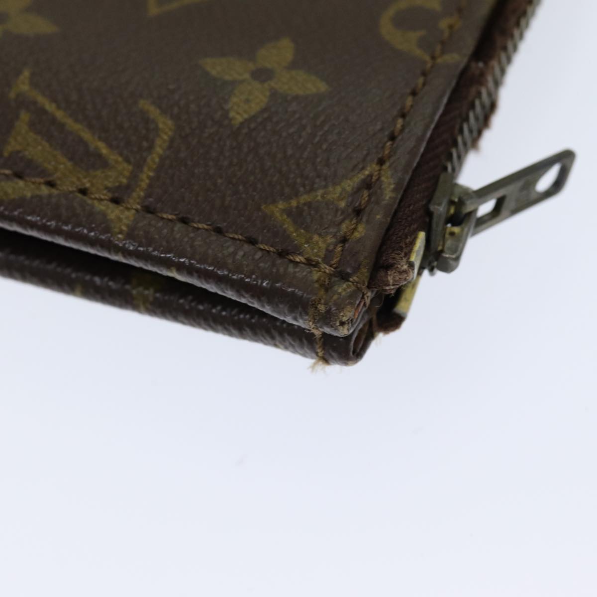 LOUIS VUITTON Monogram Posh Documents Clutch Bag M53456 LV Auth 84673