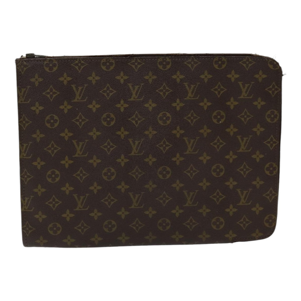 LOUIS VUITTON Monogram Posh Documents Clutch Bag M53456 LV Auth 84673