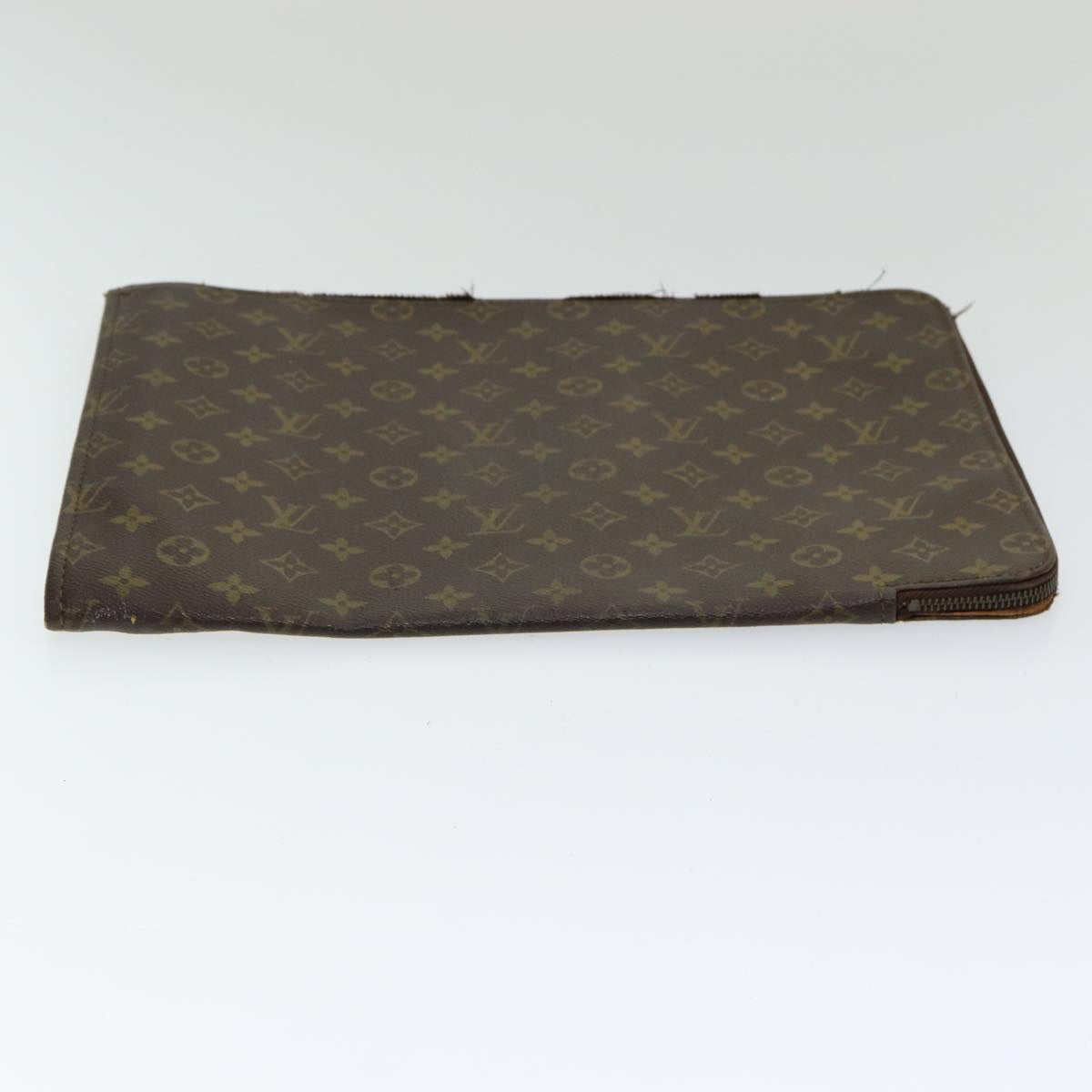 LOUIS VUITTON Monogram Posh Documents Clutch Bag M53456 LV Auth 84673