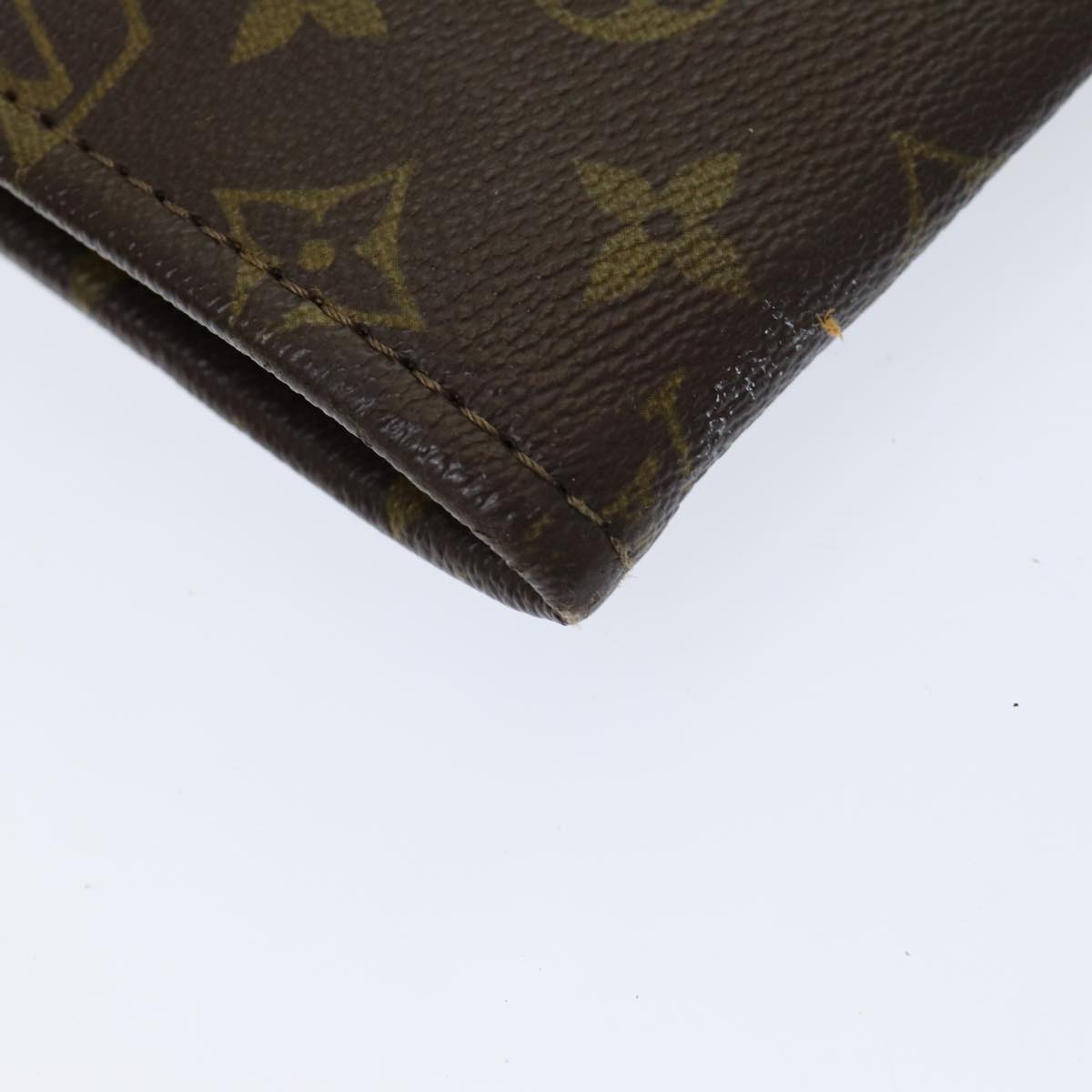 LOUIS VUITTON Monogram Posh Documents Clutch Bag M53456 LV Auth 84673