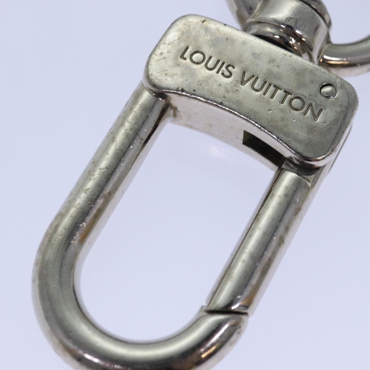 LOUIS VUITTON Anneau Cles Mukston XL Key Ring Silver M65053 LV Auth 84674