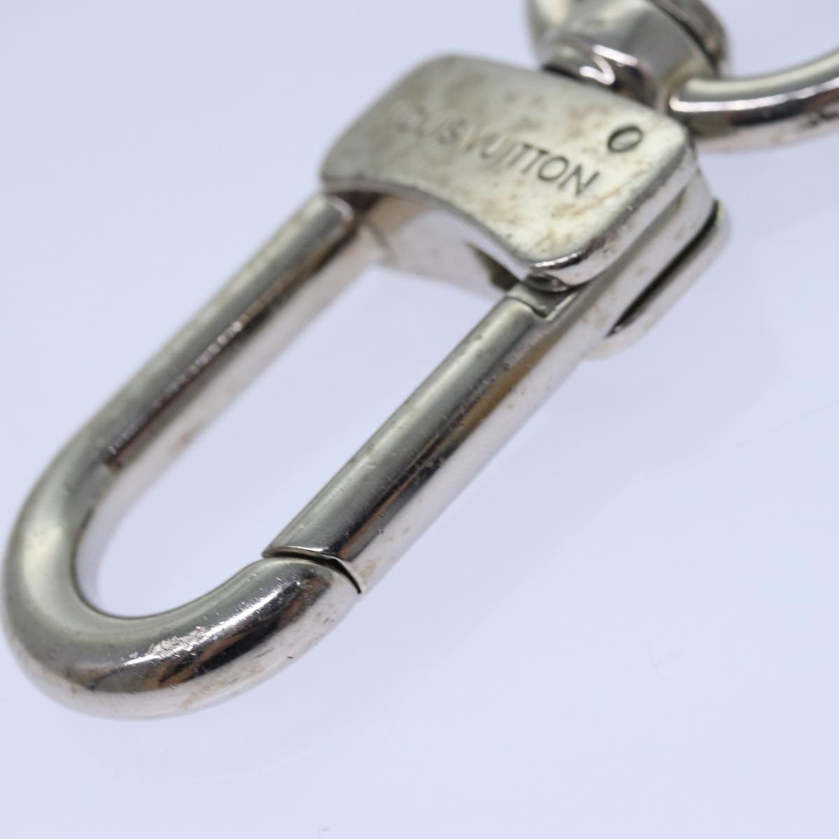 LOUIS VUITTON Anneau Cles Mukston XL Key Ring Silver M65053 LV Auth 84674