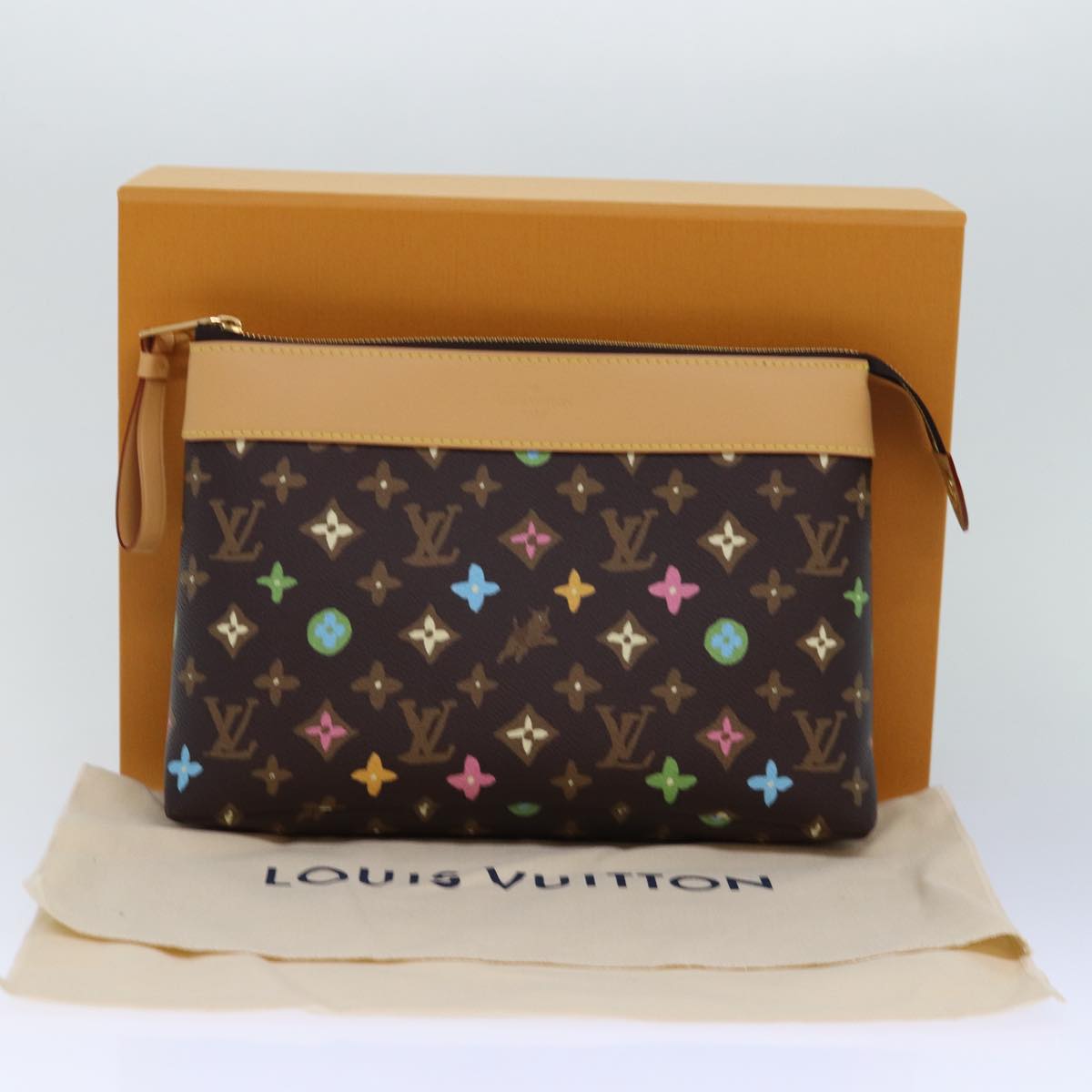 LOUIS VUITTON Monogram Craggy Pochette Voyage Souple Bag M83568 LV Auth 84680S