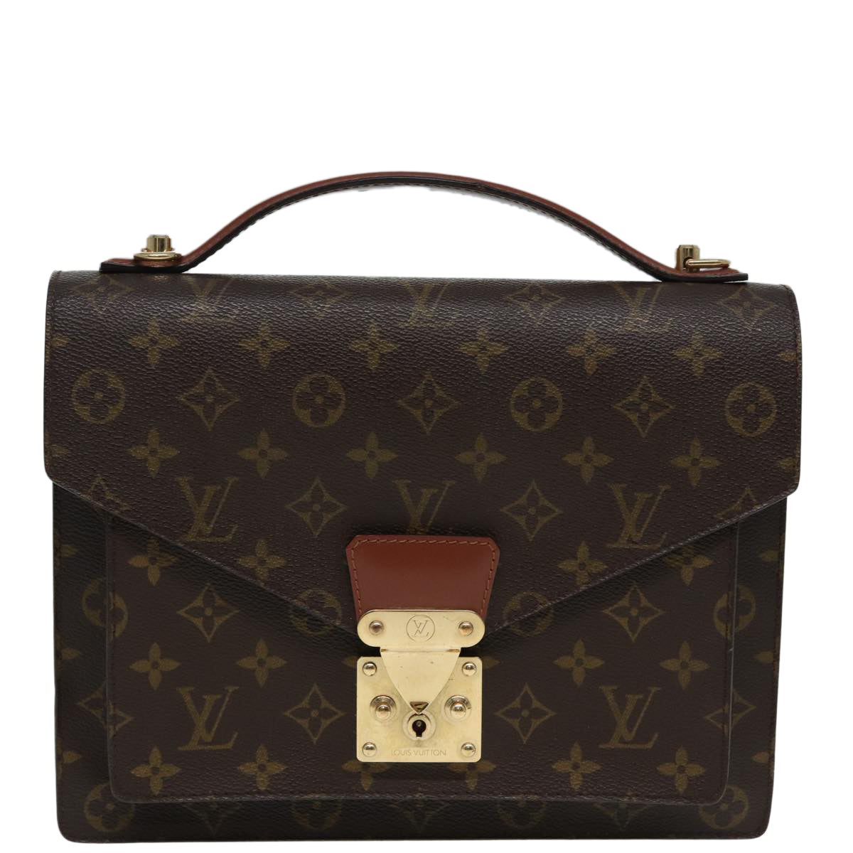 LOUIS VUITTON Monogram Monceau 28 Hand Bag 2way M51185 LV Auth 84700